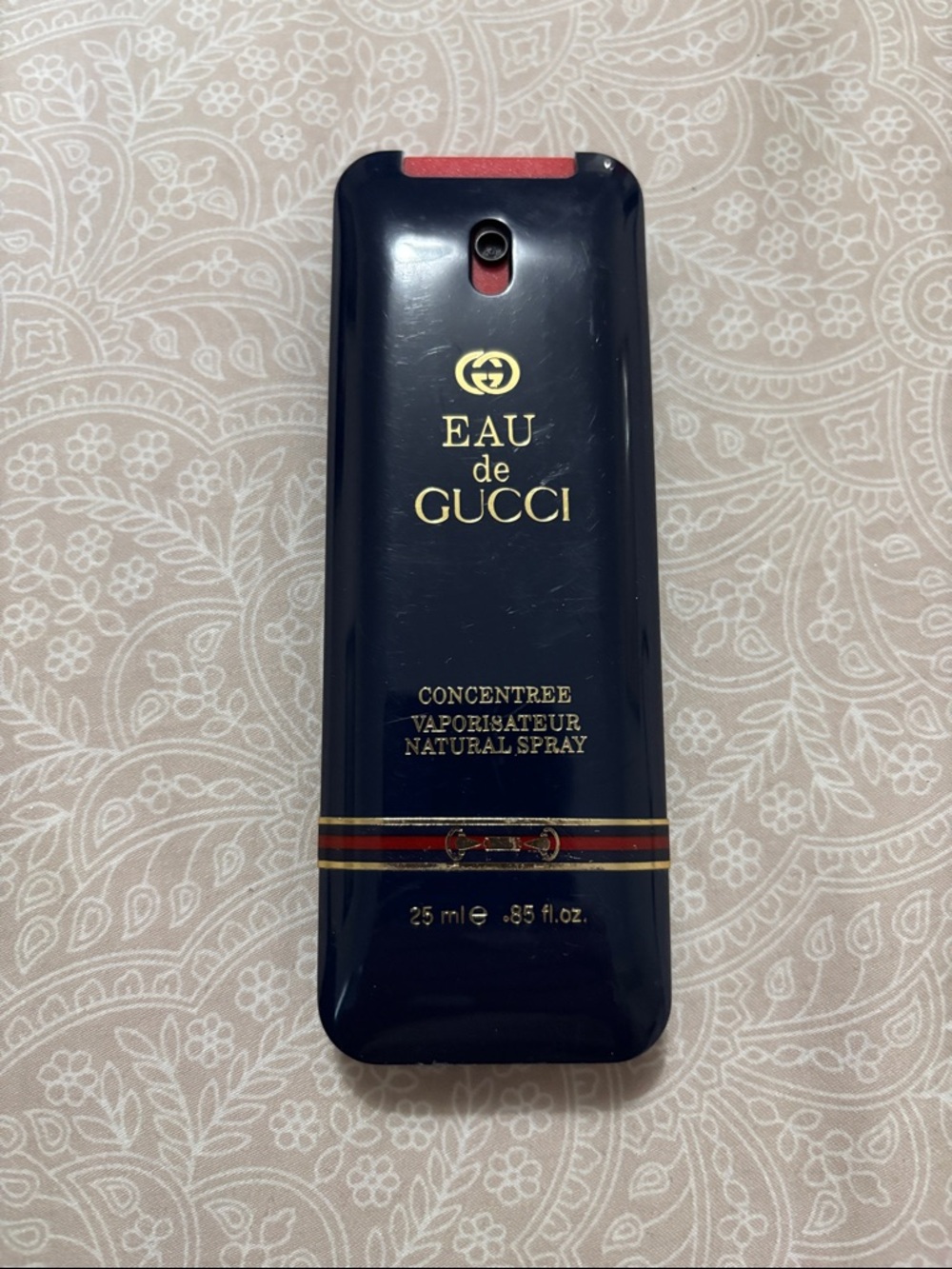 Gucci Eau de Gucci Concentrée Spray Black with Red & Gold Accents
